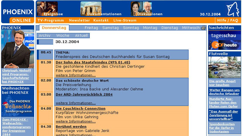 Phoenix Programm Heute Phoenix Programm Heute